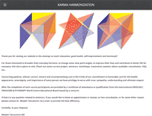 Tablet Screenshot of karmaharmonization.com